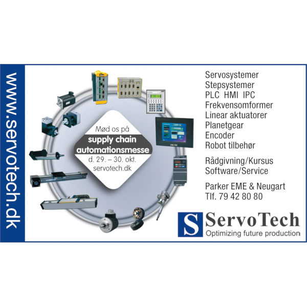 ServoTech Annonce Supply Chain automationsmesse 2008